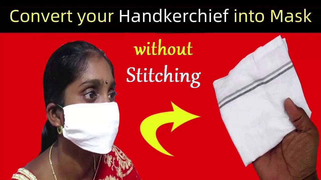 Instant Mask with Handkerchief | How to Make Mask At Home with Handkerchief | Homemade Mask