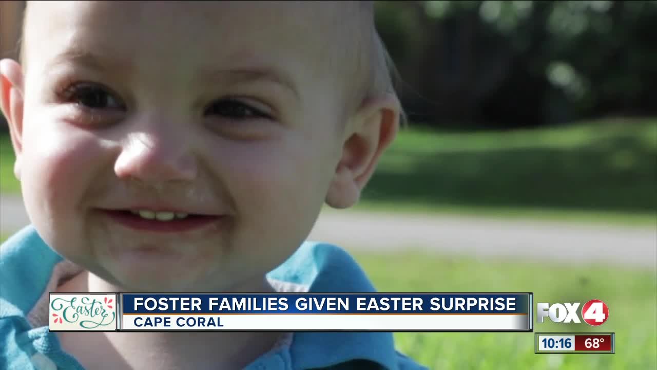 Foster families given Easter surprise