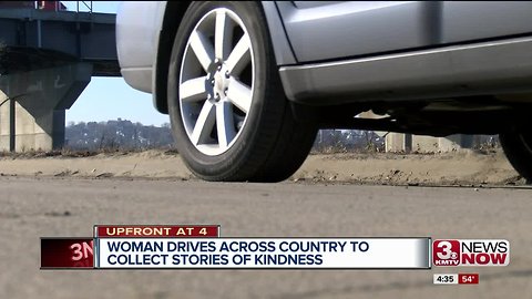 Woman drives across country to find good stories