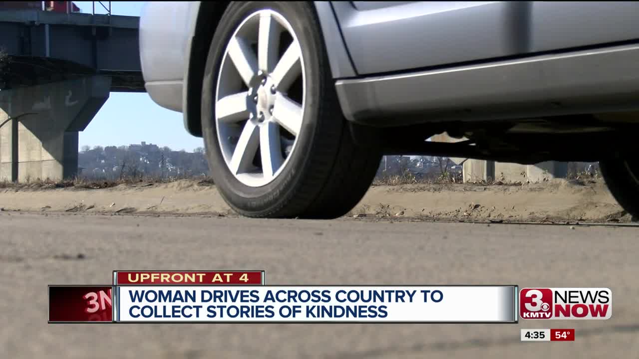 Woman drives across country to find good stories