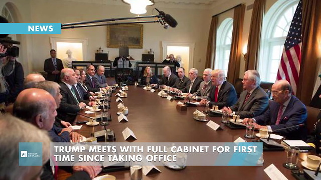 Trump Meets With Full Cabinet For First Time Since Taking Office