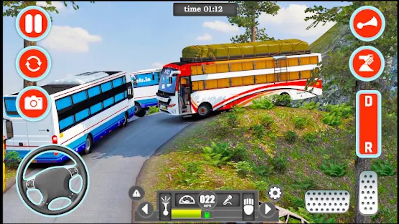 Modern offroad Bus Simulator 2021_New Mountain Bus _ Android Gameplay