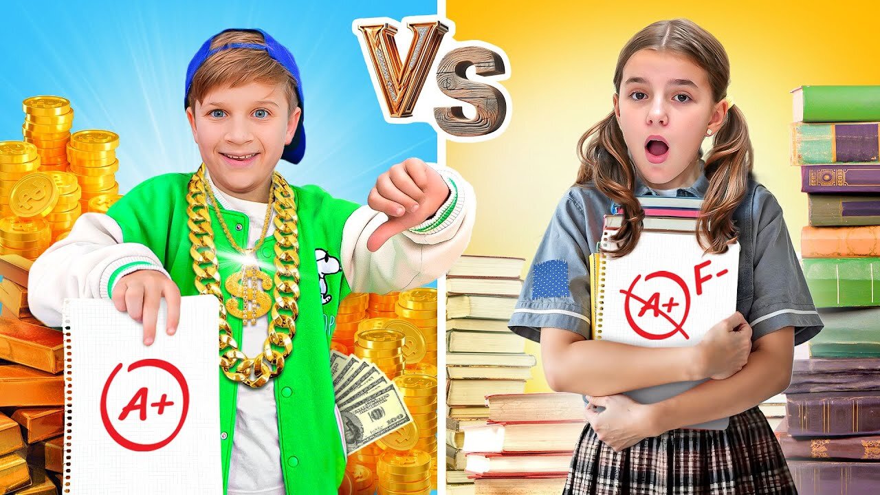 Rich vs Poor SCHOOL Student + More Best School Videos parts 2