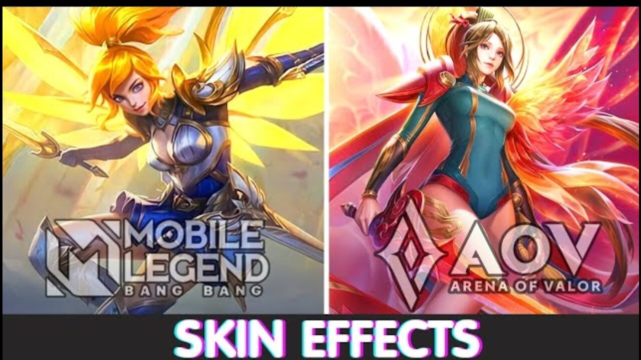 Lightborn Fanny (ML) VS The Phoenix Butterfly (AOV) : SKIN EFFECTS COMPARISON