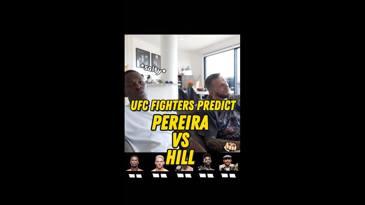 UFC Fighters Pick ALEX PEREIRA VS JAMAHAL HILL 🔥😱