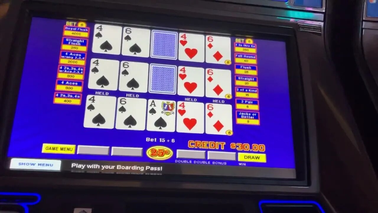 Double Double Bonus Triple Draw #videopoker