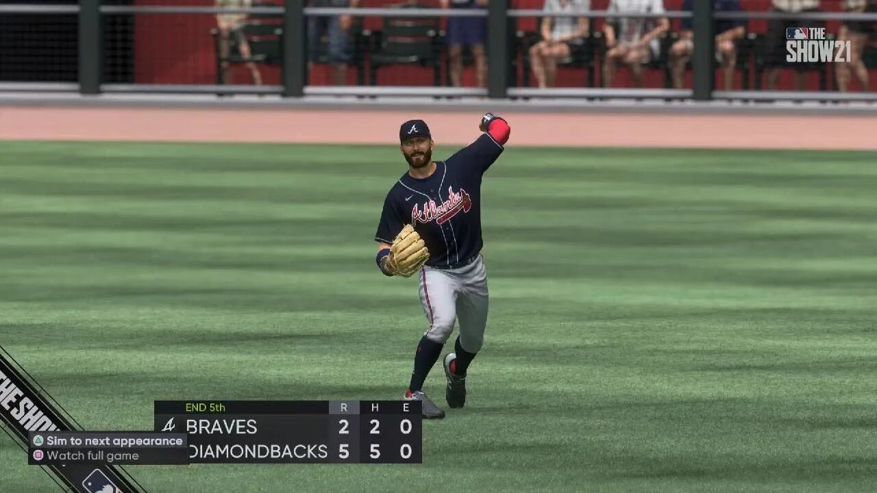 MLB The Show 21 RF assisted to home 5