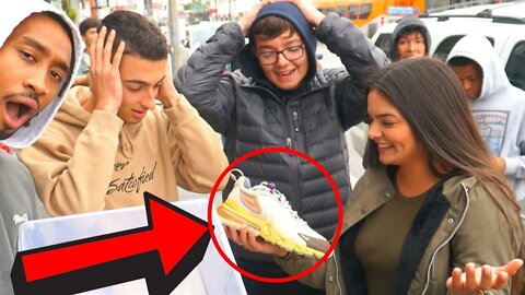 WE GAVE AWAY UNRELEASED TRAVIS SCOTT SNEAKERS!!!