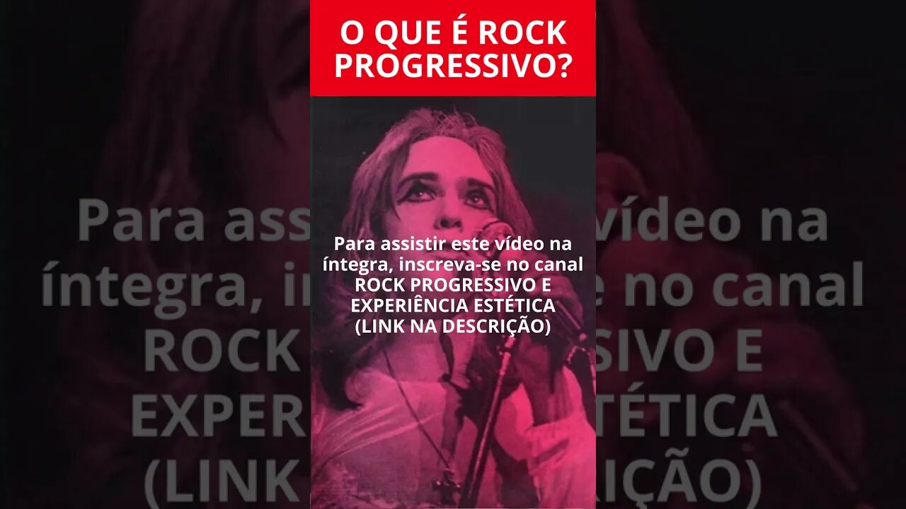 O QUE É ROCK PROGRESSIVO?