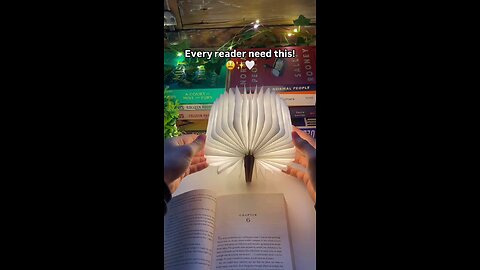 wooden folding large book lamp mood light for reading, decor and christmas gifting xmas 360° love