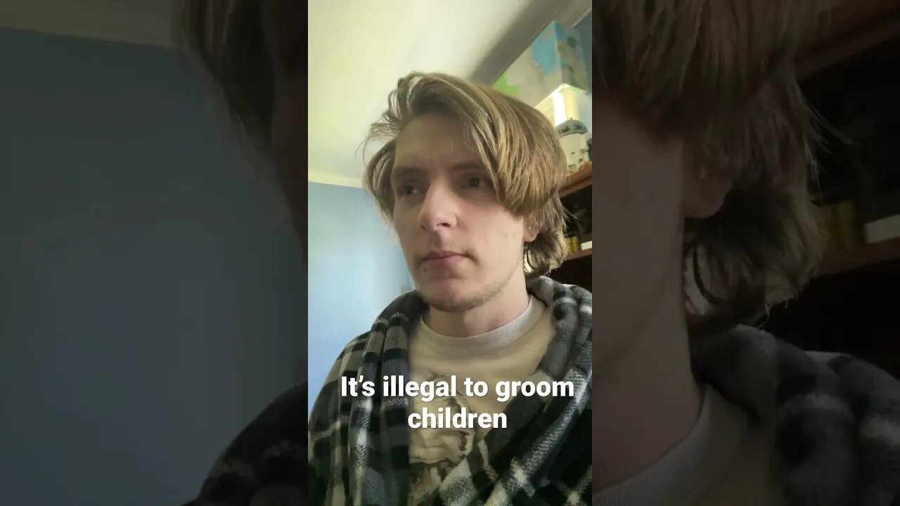 It’s illegal for an adult to talk to a minor about sexual content.