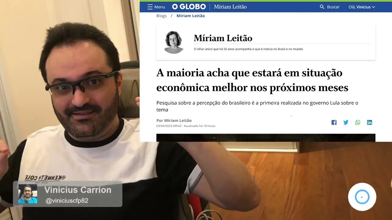 Miriam Leitão exagerou na passada de pano sobre a pesquisa Datafolha que foi PÉSSIMA para o Lula