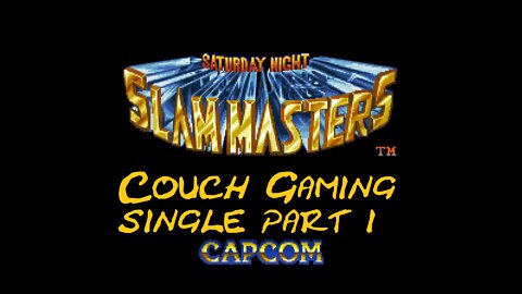 Couch gaming Saturday Night Slam Masters Single player