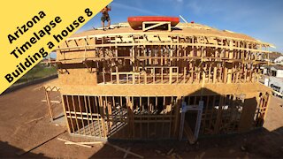 Arizona Building a house time-lapse 8