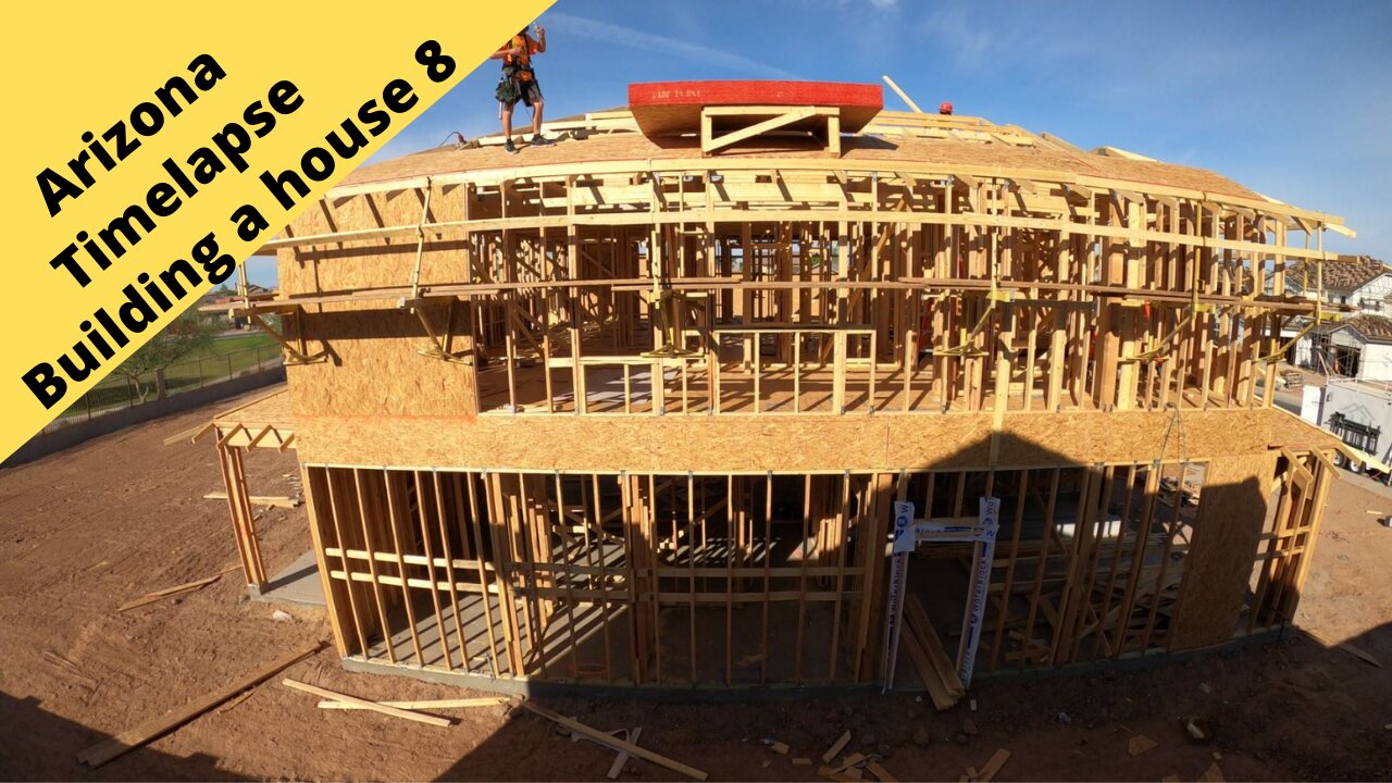 Arizona Building a house time-lapse 8