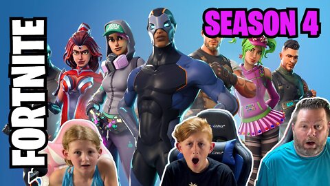 LIVE 🔴 FAMILY FORTNITE! SEASON 4 IS HERE!