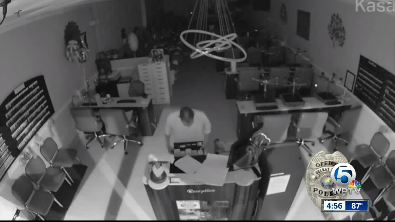 Video: Man breaks into Delray nail salon, steals cash register; believed to be part of other burglaries