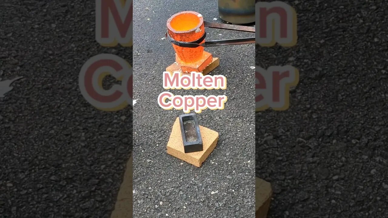 Pouring Molten Copper