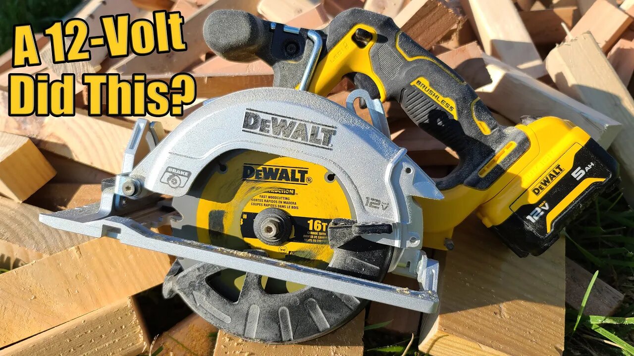 DEWALT XTREME 12-Volt 5-3/8" Brushless Circular Saw Review DCS512B Sub-Compact Size With Quality