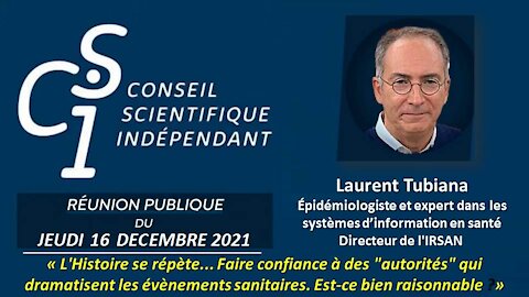 CSI N° 36 - Laurent Toubiana - L'Histoire se répète. Faire confiance à des autorités?