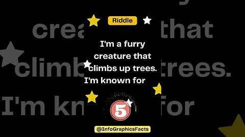 I'm a furry creature that climbs up trees I'm known for my tail and my nut gathering expertise 🐿️