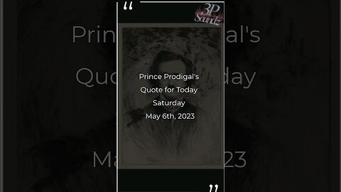 Proddy's Quote of the Day 5/6/23 #god1st #qotd #3psoundz #shortquotes