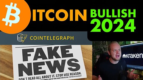 Cointelegraph RESPONDS + #Bitcoin 2024 MEGA BULLISH?!?!