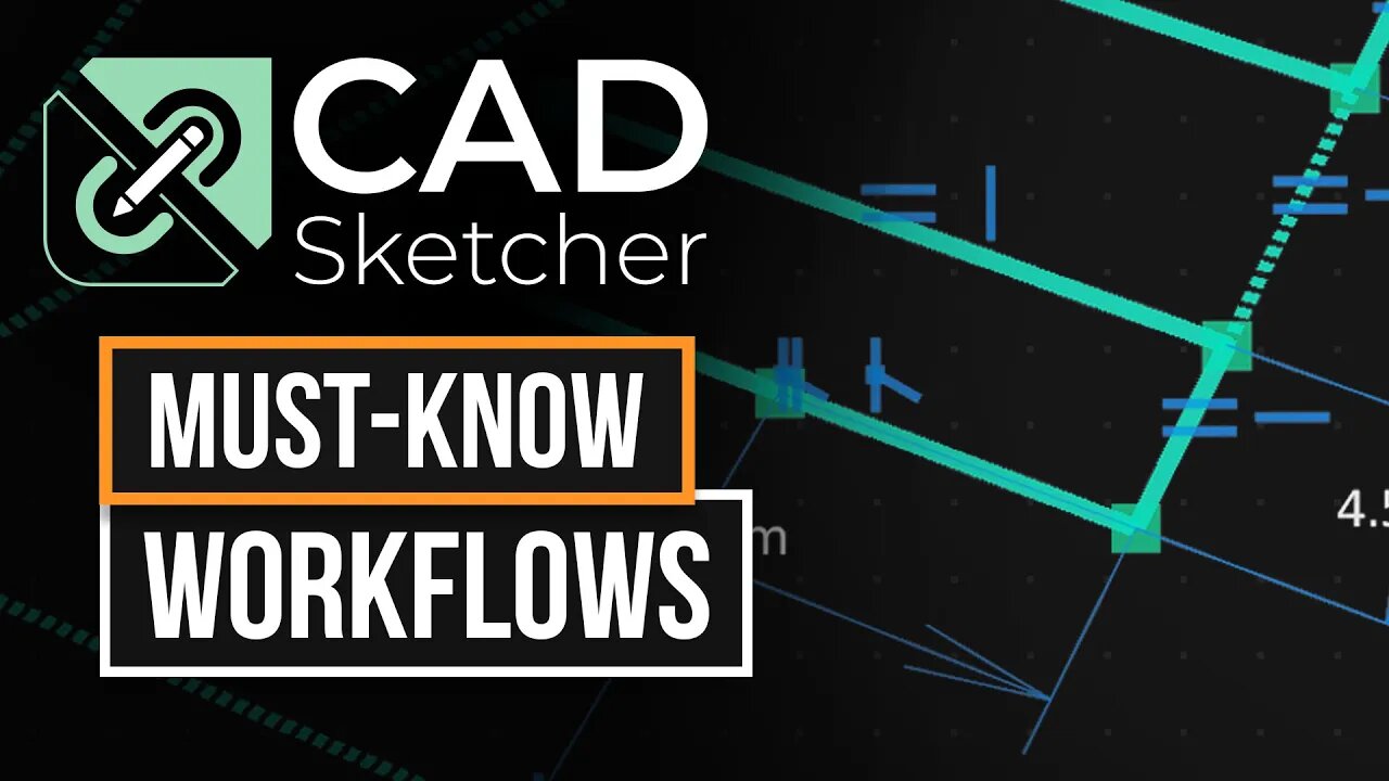 Cad Sketcher Workflows & Must Knows | Blender 3.0+