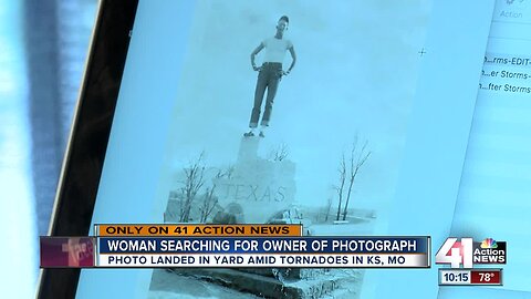 Photographer searches for owners of picture found after storm