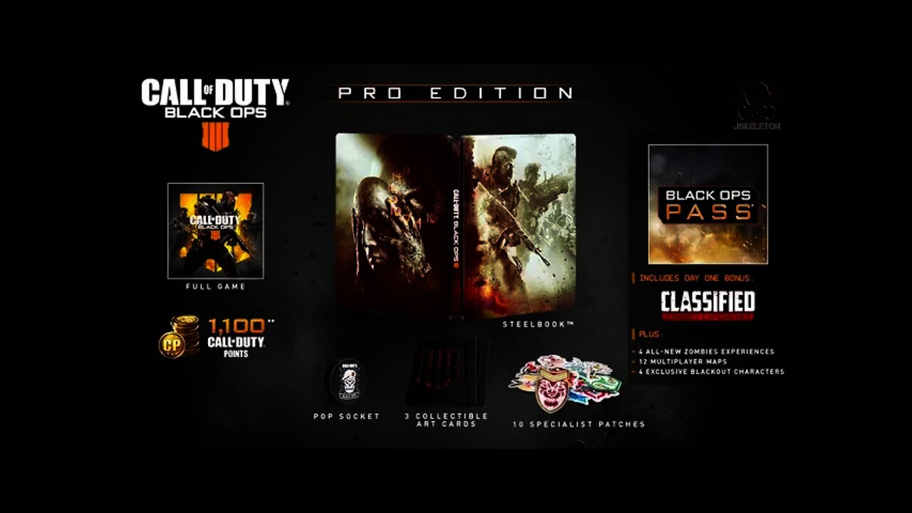 Black Ops 4 - Season Pass, Digital Deluxe, & Pro Edition REVEALED! (4th Zombies Map CONFIRMED)