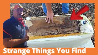 Fiberglass Bathtub Removal - Strange Stuff