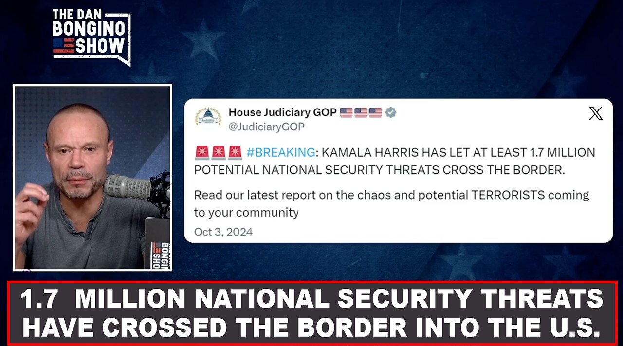 AT LEAST 1.7. MILLION POTENTIAL NATIONAL SECURITY THREATS CROSSED THE BORDER