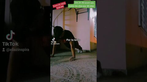 Día 21 de 50 push-ups todos los días por un mes