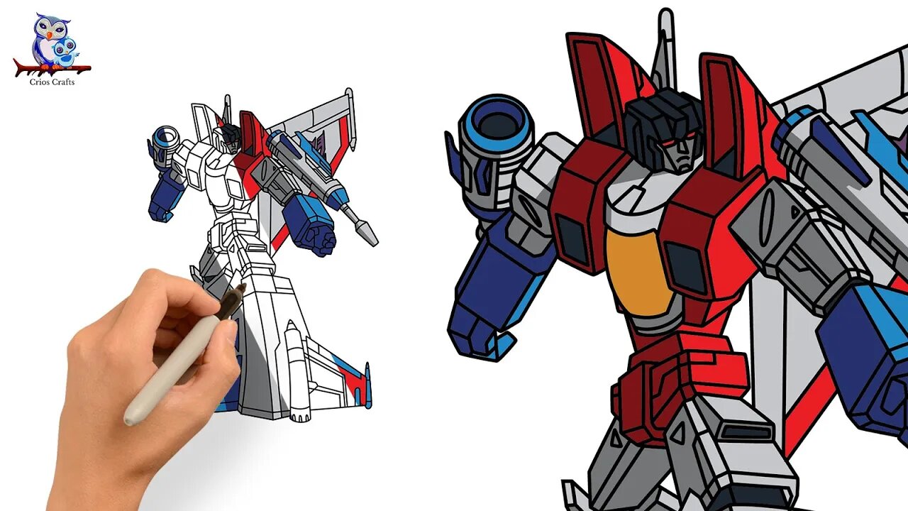 How to Draw Starscream-G1 - Transformers