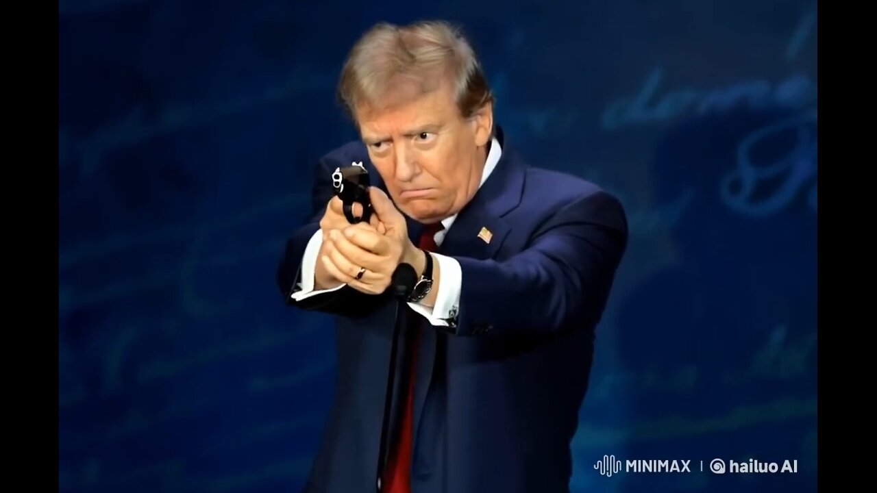 TRUMP PULL'S OUT A GUN ON STAGE 🥶🥶🥶