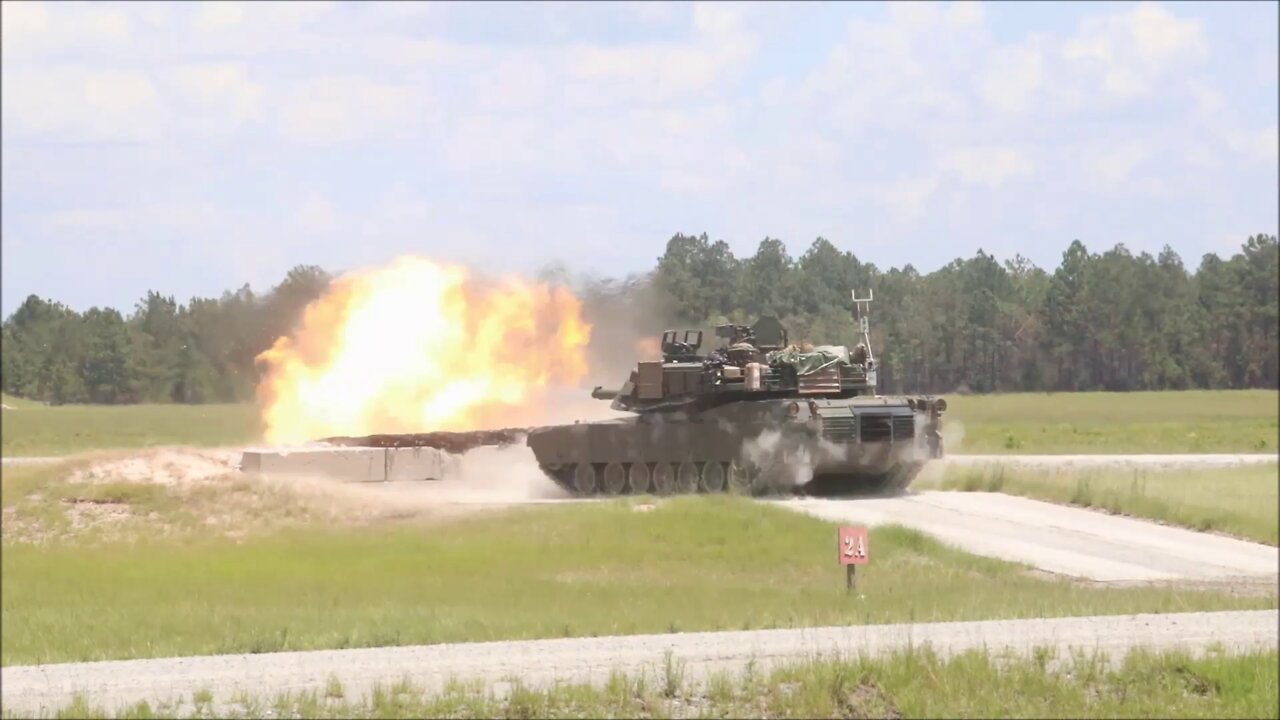 Mustang Squadron Fires Modernized Tank