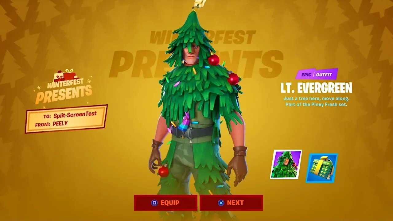 Claim the FREE "WINTERFEST SKIN" NOW in Fortnite! (LT. EVERGREEN)