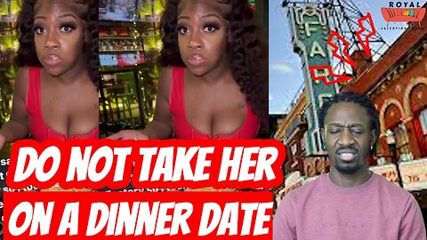 Do Not take This Lady On A date, She eat Like A Man.