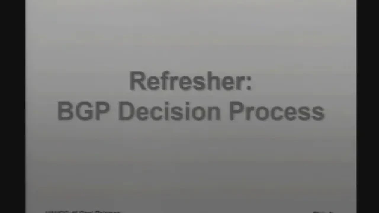 Tutorial Effective BGP Load Balancing Using The Metric System