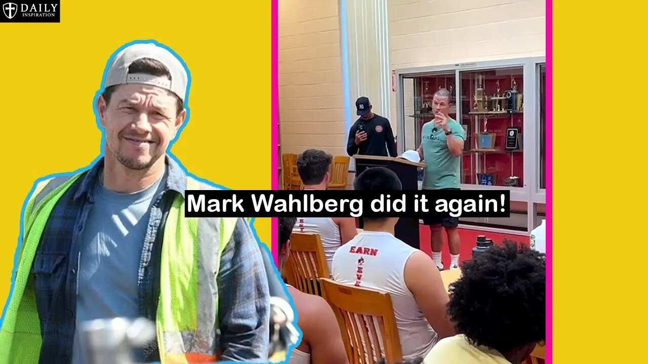 Check out what Mark Wahlberg said to these boys #christianity