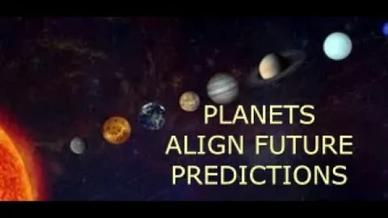 THE PLANETS ARE ALIGNING