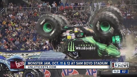 First Monster Jam event at Sam Boyd Stadium