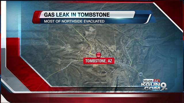 Part of Tombstone evacuated due to gas leak with unknown cause