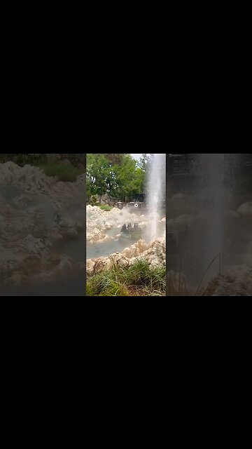 Geyser on Grizzly River Run #disneycaliforniaadventure #grizzlyriverrun #grr