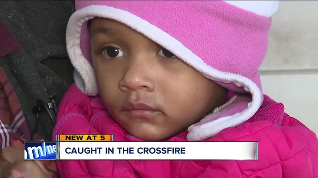 2-year-old grazed by bullet during drive-by shooting in Cleveland