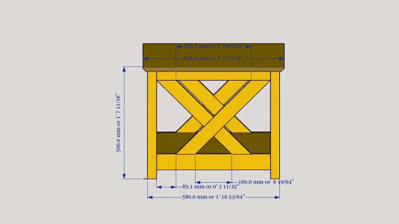 Woodworking | Animation Farmhouse Coffee Table