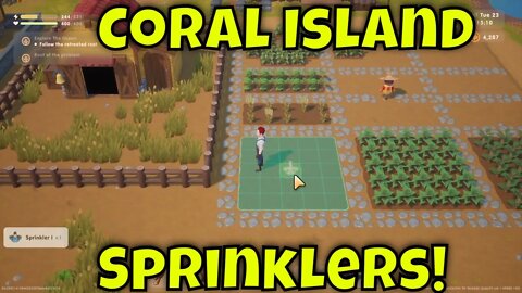 Coral Island Sprinklers How to Use