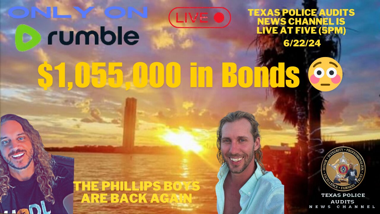 6/22/24 LANCE PHILLIPS FREE AGAIN! $1,055,000M BOND! FOR SPEAKING AT COMMISSIONER COURT