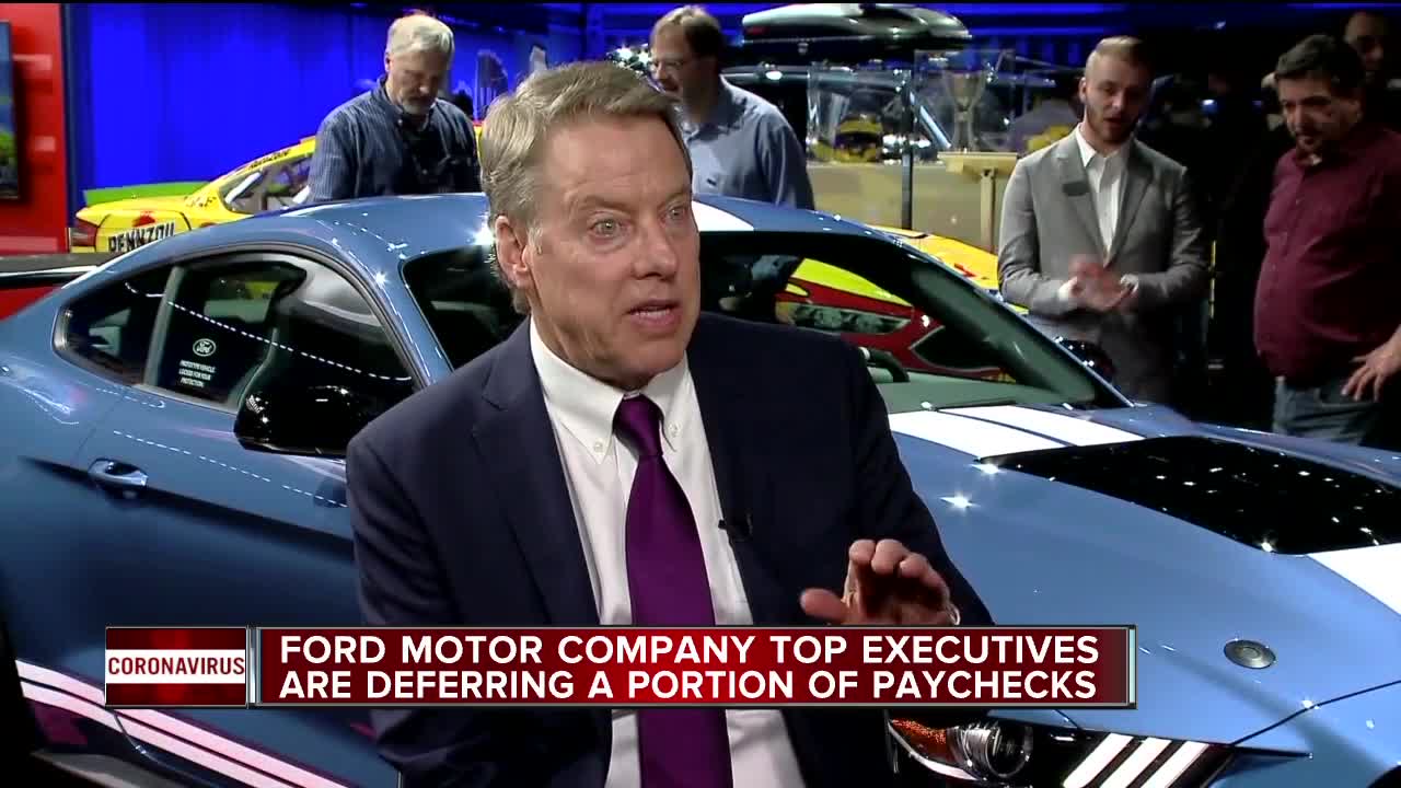 Ford Motor Company top executives deferring portion of paychecks