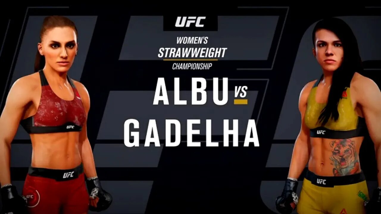 EA Sports UFC 3 Gameplay Claudia Gadelha vs Alexandra Albu